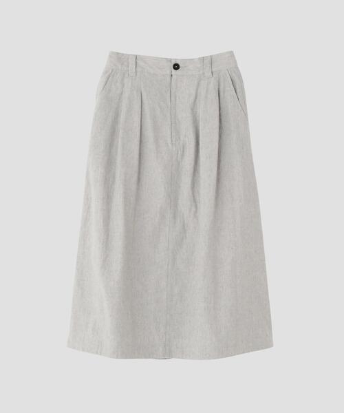 MHL.(エムエイチエル)の「FADED LINEN COTTON PLAINWEAVE(スカート・レディース・グレー/ブラック・2/1/0/3)」の11枚目の写真