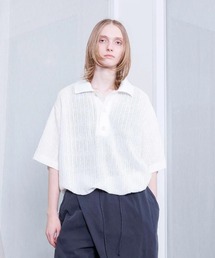 VOAAOV（ヴォアーブ）の「【VOAAOV】RASCHEL LACE Oversize Polo Shirt（ポロシャツ）」