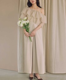 ACYM | 3Dフリルコンビドレス(つなぎ/オールインワン)