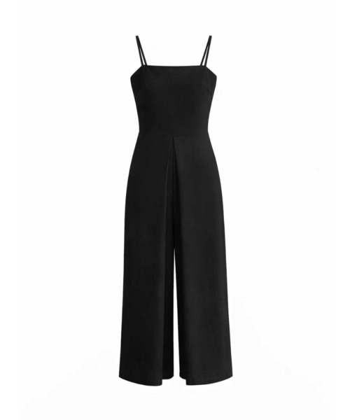 ACYM（アシーム）の「3Dフリルコンビドレス（つなぎ/オールインワン・レディース・ブラック/ベージュ・FREE）」の11枚目の写真