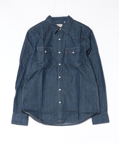 Levi's(リーバイス)の「【LEVI'S/リーバイス】【王道ウエスタン】デニム ウエスタンシャツ スナップボタン 長袖 インディゴブルー(シャツ/ブラウス・メンズ・サックスブルー/ワンウォッシュ/ブルー系その他・MEDIUM/LARGE/X-LARGE)」の8枚目の写真