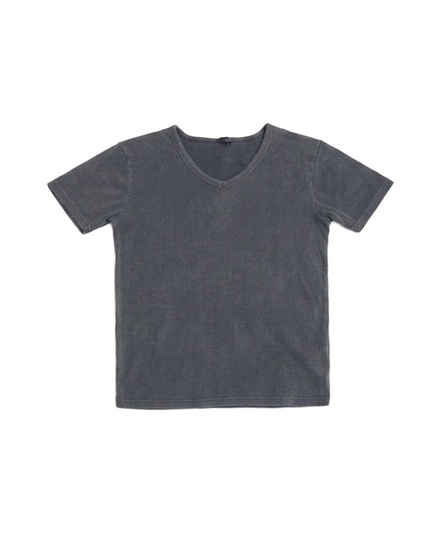 MSG(エムエスジー)の「Buyer's Select/ ピグメント加工テレコジャストフィットVネックT(Tシャツ/カットソー・メンズ・チャコール/ブラウン・L/M/S)」の22枚目の写真
