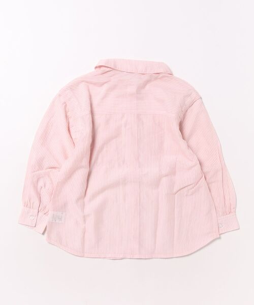 algy（アルジー）の「2WAYシアーシャツ（シャツ/ブラウス・キッズ・サックスブルー/ピンク・130/150/160/140）」の3枚目の写真