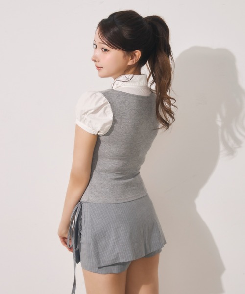 TITTY&CO.(ティティーアンドコー)の「ブラウスドッキングトップス(シャツ/ブラウス・レディース・グレー/チャコールグレー・FREE)」の11枚目の写真