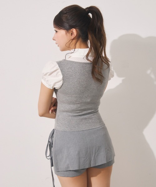 TITTY&CO.(ティティーアンドコー)の「ブラウスドッキングトップス(シャツ/ブラウス・レディース・グレー/チャコールグレー・FREE)」の13枚目の写真