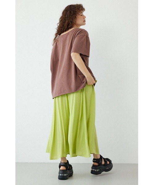 RODEO CROWNS WIDE BOWL(ロデオクラウンズワイドボウル)の「ピグメントルーズオフショルTシャツ(Tシャツ/カットソー・レディース・ブラウン/オフホワイト/チャコールグレー/ライトピンク・FREE)」の19枚目の写真