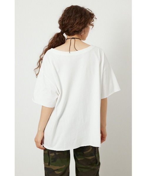 RODEO CROWNS WIDE BOWL(ロデオクラウンズワイドボウル)の「ピグメントルーズオフショルTシャツ(Tシャツ/カットソー・レディース・ブラウン/オフホワイト/チャコールグレー/ライトピンク・FREE)」の12枚目の写真