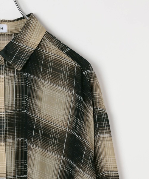 LEPSIM(レプシィム)の「2WAY柄シアー長袖シャツ 664892(シャツ/ブラウス・レディース・チェック/ブラック・FREE)」の19枚目の写真