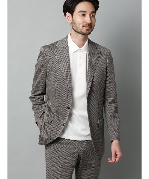 SUIT SQUARE(スーツスクエア)の「ポロシャツ/半袖/ウォッシャブル/吸水速乾/UVカット/プレーティング天竺/無地(ポロシャツ・メンズ・ホワイト/ライトグレー/ブラウン/ネイビー・S/M/L/LL)」の12枚目の写真