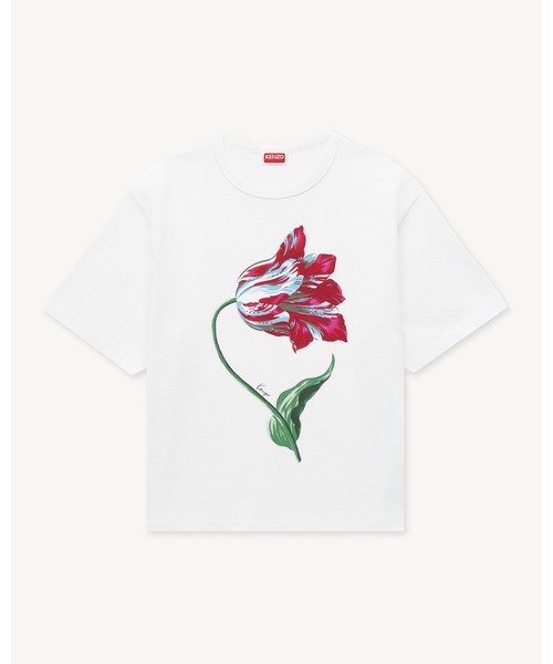 KENZO(ケンゾー)の「'KENZO Tulip' ルーズ Tシャツ イン コットン(Tシャツ/カットソー・レディース・ホワイト系その他・MEDIUM/SMALL/X-SMALL)」の6枚目の写真