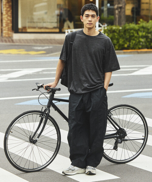 FREAK'S STORE(フリークスストア)の「ウォッシャブル メリノウールブレンド スピンドルTシャツ(Tシャツ/カットソー・メンズ・チャコールグレー/ブラック/ブラウン/ダークグレー・SMALL/MEDIUM/LARGE)」の5枚目の写真