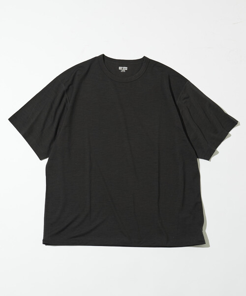 FREAK'S STORE(フリークスストア)の「ウォッシャブル メリノウールブレンド スピンドルTシャツ(Tシャツ/カットソー・メンズ・チャコールグレー/ブラック/ブラウン/ダークグレー・SMALL/MEDIUM/LARGE)」の7枚目の写真
