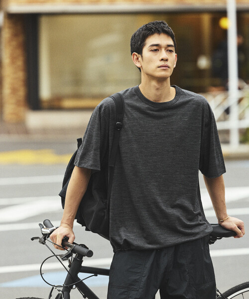 FREAK'S STORE(フリークスストア)の「ウォッシャブル メリノウールブレンド スピンドルTシャツ(Tシャツ/カットソー・メンズ・チャコールグレー/ブラック/ブラウン/ダークグレー・SMALL/MEDIUM/LARGE)」の1枚目の写真