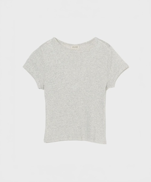 INSCRIRE（アンスクリア）の「Gauze Teleco Tee（Tシャツ/カットソー・レディース・カーキ/ライトグレー・FREE）」の5枚目の写真