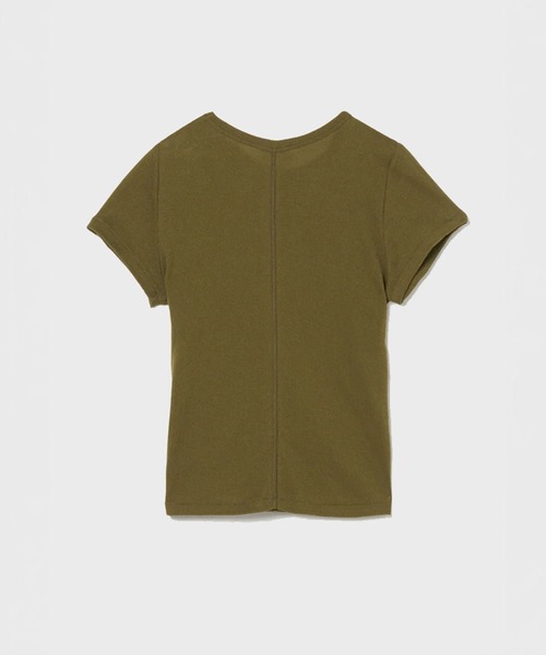 INSCRIRE（アンスクリア）の「Gauze Teleco Tee（Tシャツ/カットソー・レディース・カーキ/ライトグレー・FREE）」の10枚目の写真
