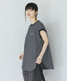 MA Firsthand/マ ファーストハンド ピンボーダー フレンチスリーブ Tシャツ/ PIN BORDER FRENCH SLEEVE TEE