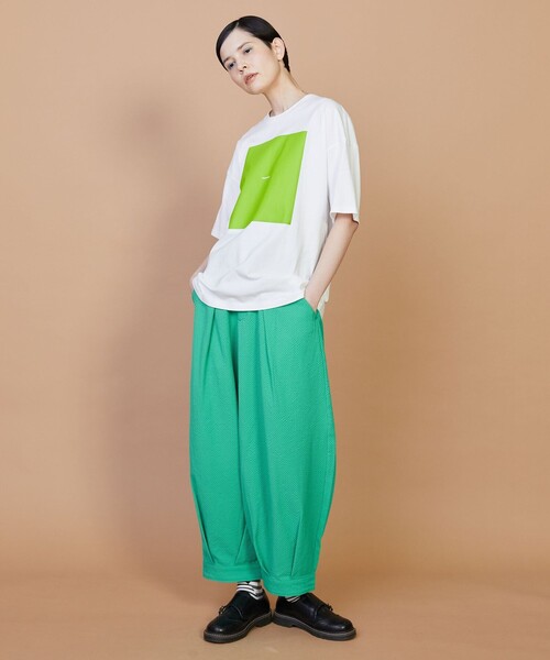 FRAPBOIS（フラボア）の「テイストT（Tシャツ/カットソー・レディース・グリーン/ホワイト/チャコールグレー・2/1/0）」の8枚目の写真