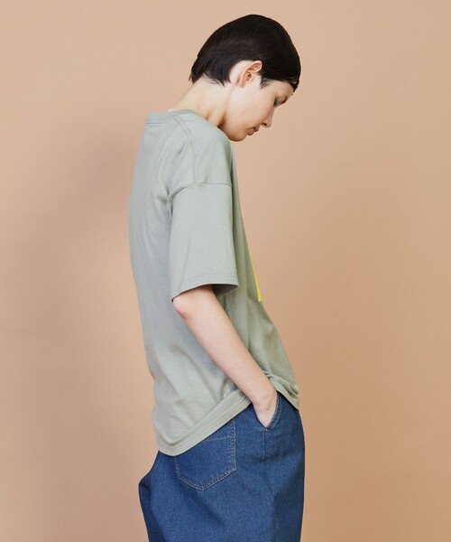 FRAPBOIS（フラボア）の「テイストT（Tシャツ/カットソー・レディース・グリーン/ホワイト/チャコールグレー・2/1/0）」の13枚目の写真