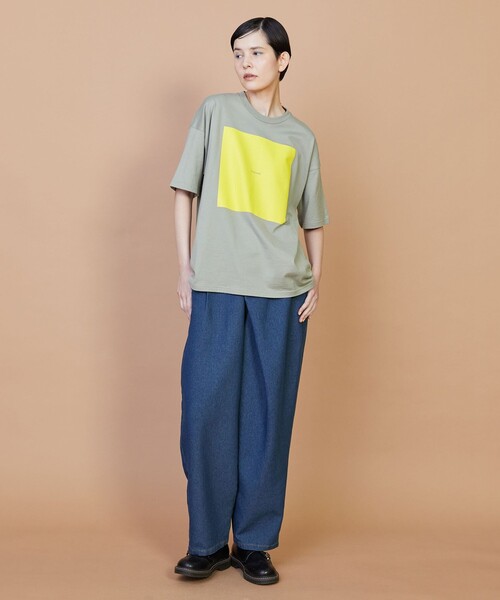 FRAPBOIS（フラボア）の「テイストT（Tシャツ/カットソー・レディース・グリーン/ホワイト/チャコールグレー・2/1/0）」の14枚目の写真