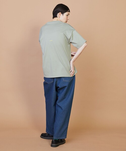 FRAPBOIS（フラボア）の「テイストT（Tシャツ/カットソー・レディース・グリーン/ホワイト/チャコールグレー・2/1/0）」の16枚目の写真