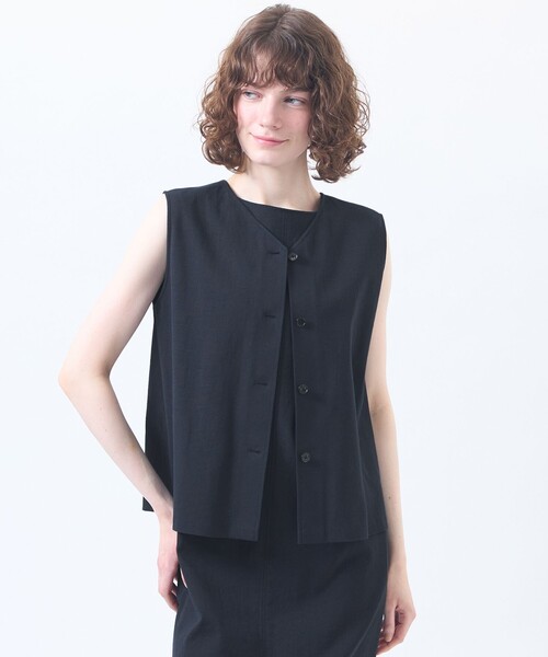 MACKINTOSH PHILOSOPHY(マッキントッシュ フィロソフィー)の「ドライオックスフォード2WAYブラウス(シャツ/ブラウス・レディース・オフホワイト/ベージュ系その他/ブラウン系その他4/ダークネイビー/ブルー・36/38)」の5枚目の写真