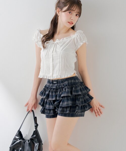 CHUCUCHU ショートパンツ レイヤードティアードショートパンツ（その他パンツ）｜Chico（チコ