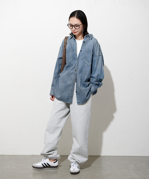 JOURNAL STANDARD（ジャーナルスタンダード）の「《追加2》ライトオンスデニムシャツ（シャツ/ブラウス・レディース・ブルー系その他/ベージュ・FREE）」の18枚目の写真