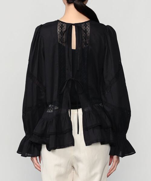 【crinkle crinkle crinkle】 2way ブラウス crinkle crinkle crinkle | フロントタペストリー 2WAYブラウス WOMEN