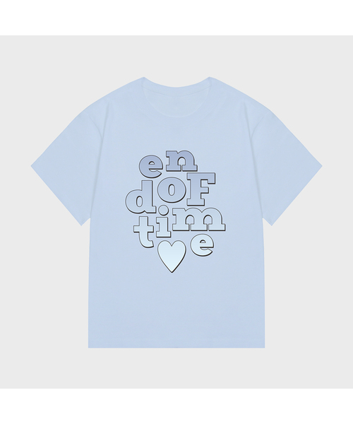 GRAVER（グレーバー）の「[ユニセックス]エンドオブタイムグラデーションスリム半袖Tシャツ_3色（Tシャツ/カットソー・レディース・スカイブルー/ホワイト/イエロー・X-SMALL）」の3枚目の写真