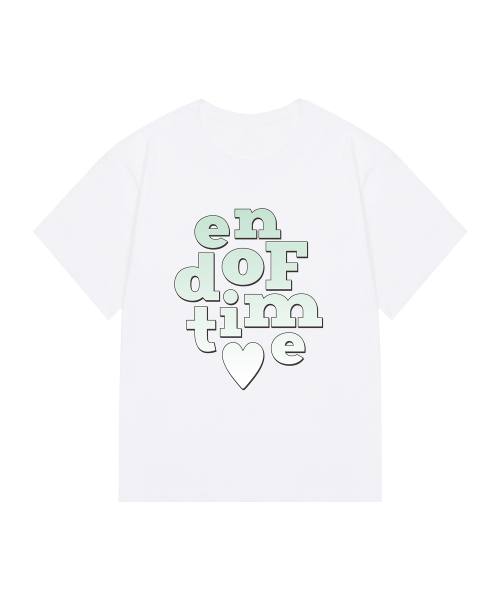 GRAVER（グレーバー）の「[ユニセックス]エンドオブタイムグラデーションスリム半袖Tシャツ_3色（Tシャツ/カットソー・レディース・スカイブルー/ホワイト/イエロー・X-SMALL）」の9枚目の写真