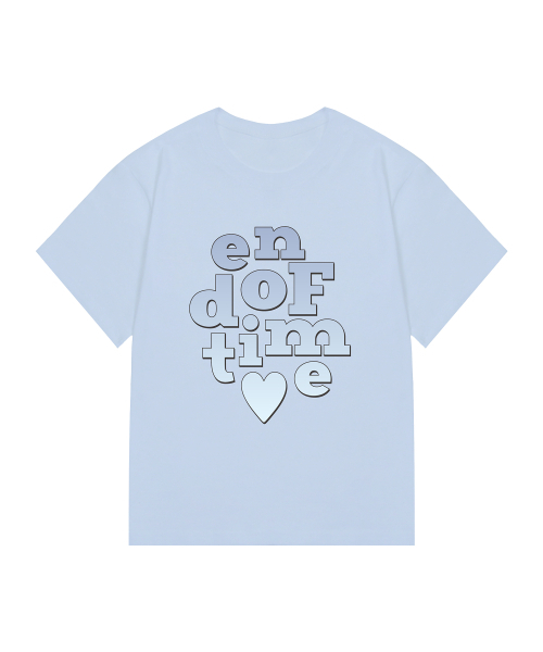 GRAVER（グレーバー）の「[ユニセックス]エンドオブタイムグラデーションスリム半袖Tシャツ_3色（Tシャツ/カットソー・レディース・スカイブルー/ホワイト/イエロー・X-SMALL）」の10枚目の写真