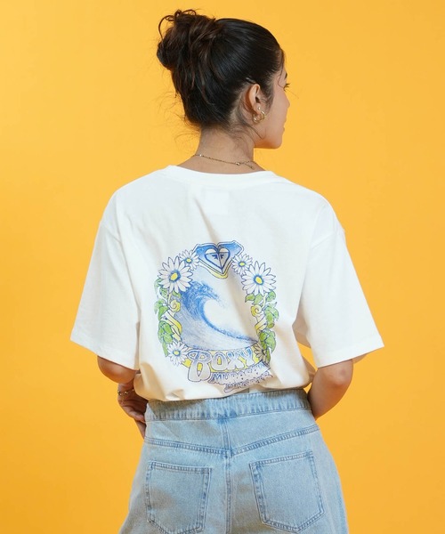 ムラサキスポーツ(ムラサキスポーツ)の「【ムラサキスポーツ限定】ムラサキ × ROXY ロキシー 半袖 コラボレーション Tシャツ RST262650M(Tシャツ/カットソー・レディース・オフホワイト/ライトイエロー・M/L)」の20枚目の写真