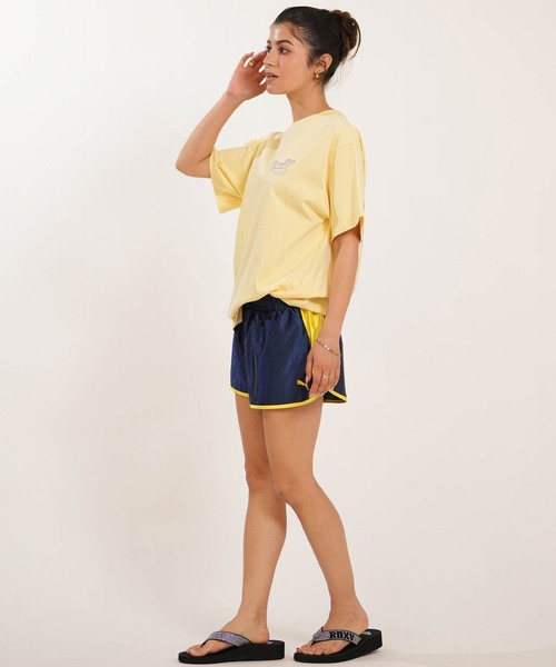 ムラサキスポーツ(ムラサキスポーツ)の「【ムラサキスポーツ限定】ムラサキ × ROXY ロキシー 半袖 コラボレーション Tシャツ RST262650M(Tシャツ/カットソー・レディース・オフホワイト/ライトイエロー・M/L)」の15枚目の写真