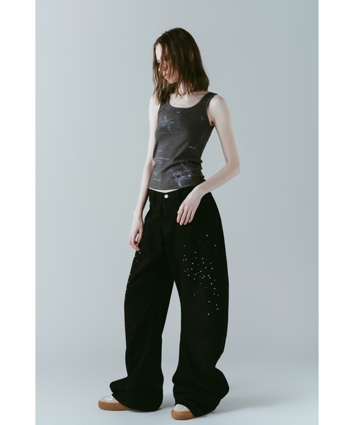 Knuth Marf（クヌースマーフ）の「studded tank top（タンクトップ・レディース・グレー/ホワイト・FREE）」の20枚目の写真