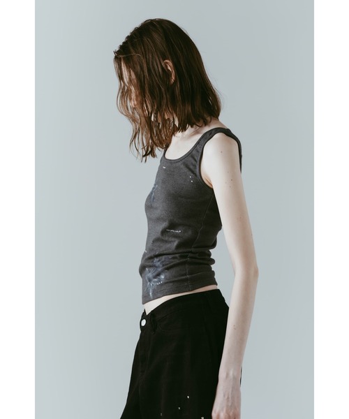 Knuth Marf（クヌースマーフ）の「studded tank top（タンクトップ・レディース・グレー/ホワイト・FREE）」の21枚目の写真