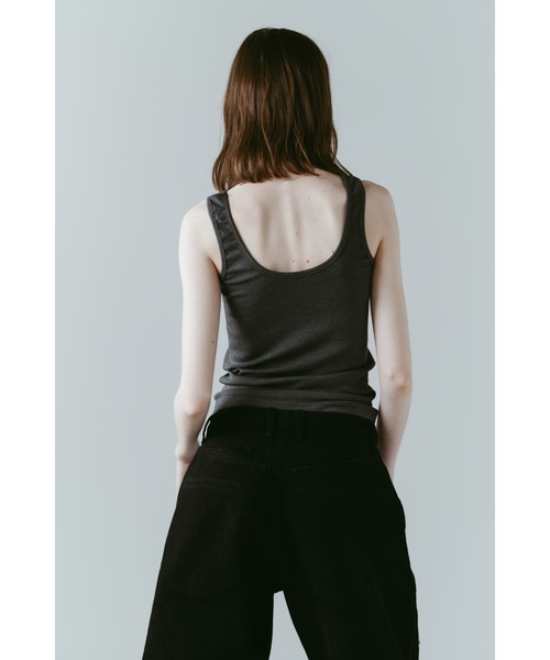 Knuth Marf（クヌースマーフ）の「studded tank top（タンクトップ・レディース・グレー/ホワイト・FREE）」の22枚目の写真
