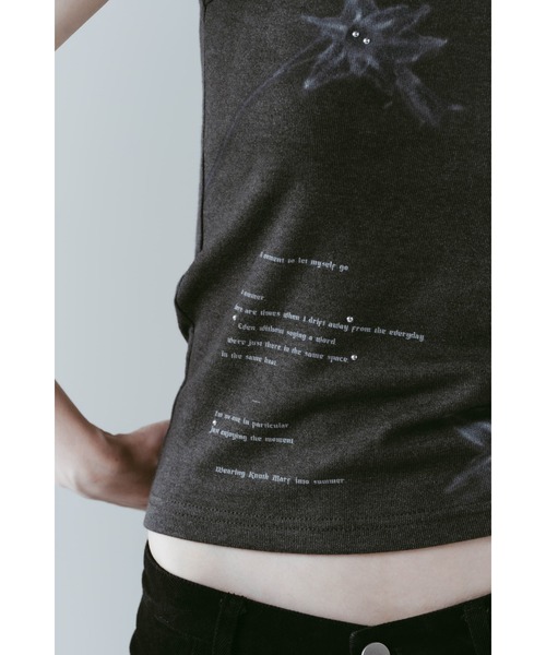 Knuth Marf（クヌースマーフ）の「studded tank top（タンクトップ・レディース・グレー/ホワイト・FREE）」の6枚目の写真