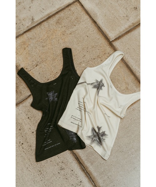 Knuth Marf（クヌースマーフ）の「studded tank top（タンクトップ・レディース・グレー/ホワイト・FREE）」の14枚目の写真