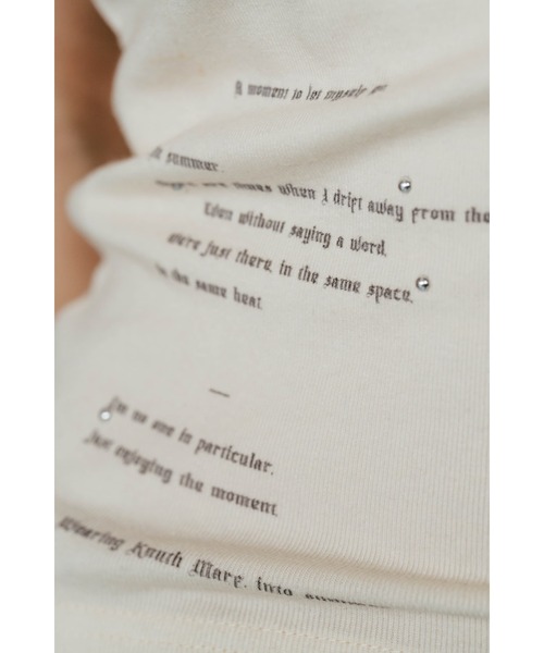 Knuth Marf（クヌースマーフ）の「studded tank top（タンクトップ・レディース・グレー/ホワイト・FREE）」の12枚目の写真