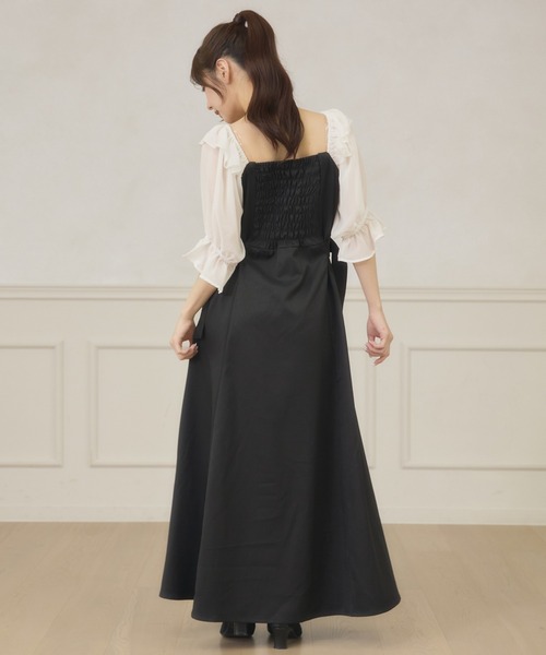 Ambre Neige(アンブルネージュ)の「side velt docking dress / サイドベルトドッキングワンピース(ワンピース・レディース・ホワイト系その他/ベージュ/ブラック・FREE)」の21枚目の写真