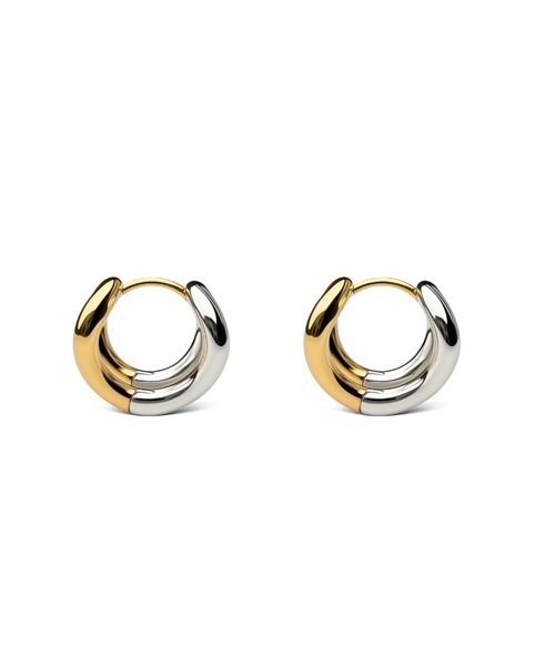Lyvi(ライビィ)の「バイカラー/Layered Orbit Hoop Pierce-Contrast Edition / 金属アレルギー対応(ピアス(両耳用)・レディース・ゴールド系その他・FREE)」の4枚目の写真