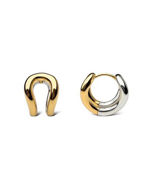 Lyvi(ライビィ)の「バイカラー/Layered Orbit Hoop Pierce-Contrast Edition / 金属アレルギー対応(ピアス(両耳用)・レディース・ゴールド系その他・FREE)」の9枚目の写真