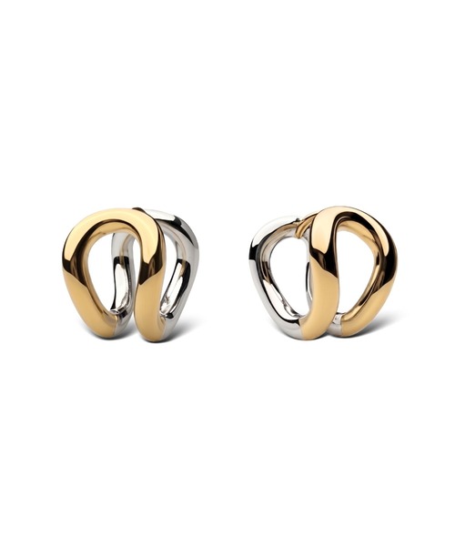 Lyvi(ライビィ)の「バイカラー/Layered Orbit Hoop Pierce-Contrast Edition / 金属アレルギー対応(ピアス(両耳用)・レディース・ゴールド系その他・FREE)」の10枚目の写真
