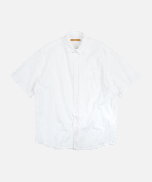 FRIZMWORKS(フリズムワークス)の「OG DOBBY WEAVE SEERSUCKER HALF SHIRT _ WHITE(シャツ/ブラウス・メンズ・その他・SMALL/MEDIUM/LARGE/X-LARGE)」の1枚目の写真