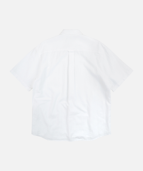 FRIZMWORKS(フリズムワークス)の「OG DOBBY WEAVE SEERSUCKER HALF SHIRT _ WHITE(シャツ/ブラウス・メンズ・その他・SMALL/MEDIUM/LARGE/X-LARGE)」の2枚目の写真