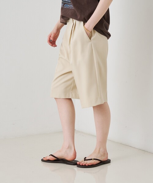 Rouge vif Anna(ルージュヴィフアンナ)の「サイロツイルハーフパンツ(その他パンツ・レディース・グレイッシュベージュ/オフホワイト・36/38)」の10枚目の写真
