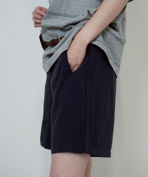 gossara(ゴサラ)の「【脚長見え】ヘリンボーン柄ショートパンツ(その他パンツ・レディース・ネイビー/ブラウン/アイボリー・FREE)」の7枚目の写真