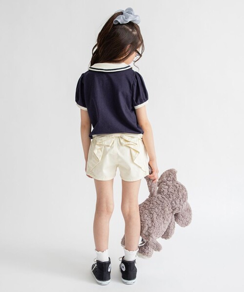 BRANSHES(ブランシェス)の「【接触冷感】ハート刺繍ポロシャツ(ポロシャツ・キッズ・ネイビー/イエロー・110/130/120/100/80/90/150/140)」の19枚目の写真