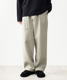 CO/TEN パウダリーダブルクロス ベルテッドワイドトラウザーズ / CO/TEN POWDERY DOUBLE CROTH BELTED WIDE TROUSERS