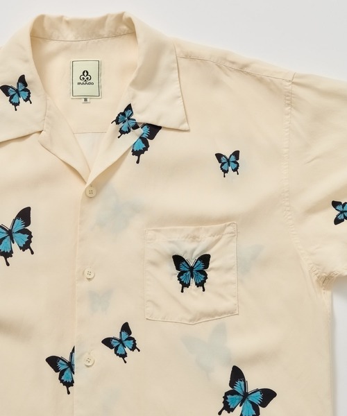 mando(マンド)の「mando / DADAIST BUTTERFLY SHIRTS《ESTNATION EXCLUSIVE》(シャツ/ブラウス・メンズ・ダークブラック/ライトホワイト・3/2)」の18枚目の写真